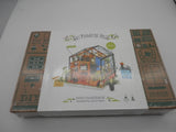 Robotime DIY Miniature House Kit (DG104) Cathy's Flower House - Greenhouse New Model