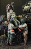 Medical Team 4 Resin Figures 1/35 Model Kit Unassembled Unpainted Toys Model