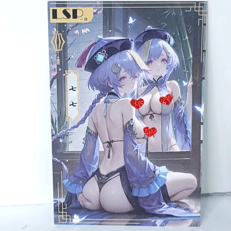 Qiqi Waifu Card Anime Girl Matchmaker LXP Rare Wall Art Oversized Board A5 Model