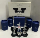 SWAROVSKI 6 PC SET - BAMBI, THUMPER, OWL, SQUIRREL, PLAQUE,  & DISPLAY STAND Model