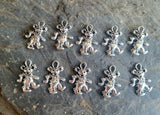 40 - Grateful Dead Charms, Dancing Bear Charms, Pewter, Jewelry Charms Charms