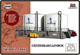 HO 1:87 Scale TWIN OIL TANKS KIT New Sealed Model Power 308 Model