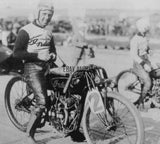 Indian Altoona Powerplus racer & Curly Fredericks Rockingham board track press Model