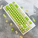 Cute Green Apple MOA Profile Dye Subs PBT Keycap Set Model