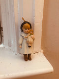 Jan Hagara Vintage 1987 Porcelain Figurine "Sharice" Hanging Mini Ornament Model