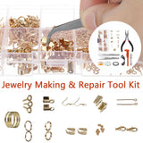 Jewellery Making Supplies Kit Earring Beading Wires Pliers Repair Tool DIY Set Model