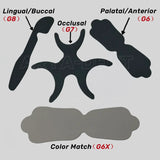 Dental Flexible Contrastor Silicone Rubber Photo Contrast Black Background Board Model