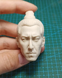 1/6 Scale Unpainted Zhang Zhen Actor Head Carving Sculpt Model Toys Model