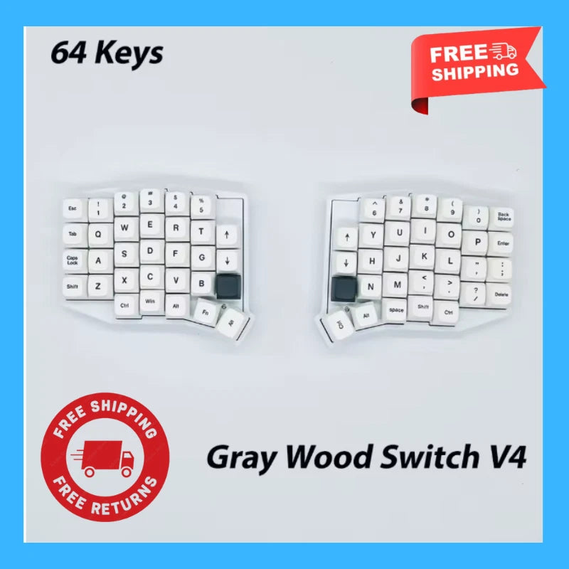 Sofle 66 Wireless Split Mechanical Keyboard 2.4G Hot Swap VIAL Ergonomic Model