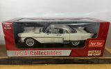 Sunstar #4002 1957 Cadillac Brougham Chamonix White 1:18 Model Toy Car Vtg Model