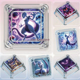 for Mewtwo Cherry MX Keyboard Gifts Anime Cross Shaft Transparent Shine Keycaps Model