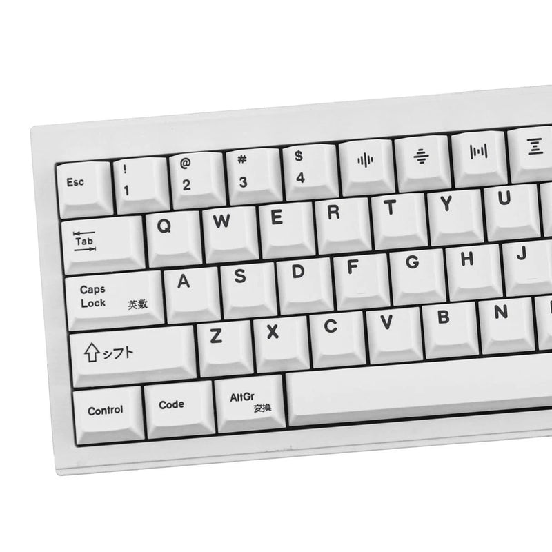 135 Keys PBT Keycaps Cherry Profile DYESub White Theme Minimalist Style Suita... Model