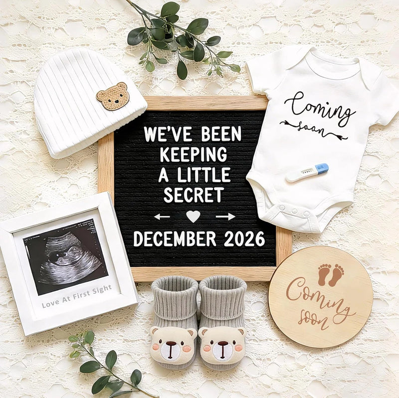 Pregnancy Announcement, Baby Announcements Ideas Set Include Announcement Model