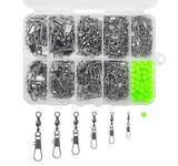 350pcs Fishing Barrel Swivels with Snap Assortment Kit Model