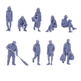 Outland Models Miniatures Street People Figure Set B 1:48 O Scale Model