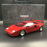 Kyosho 1/18 Lamborghini Countach LP5000 QV Red/Silver Wheel Diecast Model Model