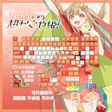 Cosmic Princess Kaguya! Keycap PBT Chreey MX Button Gift For Mechanical Keyboard Model