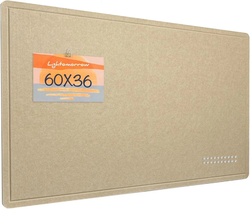 Large 60x36 Inch Felt Bulletin Board - Stylish Wall Organizer & Photo Display Model