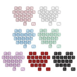21Key 1U 1.25U MOA Profile PC Blank Key Caps, Heart Caps No Engraving Keycap Model