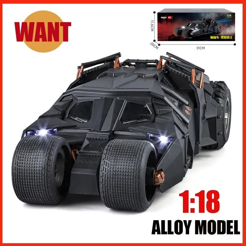 1:18 Batmobile Diecast Model Car Sound Light Dark Knight Collectible FREE SHIP* Model