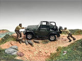 4X4 Mechanics 2 Piece Diecast Figure Set 3 for 1/43 Scale Models by American Model