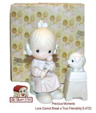 Vintage 1980 Precious Moments Love Cannot Break True Friendship Figurine Box Model
