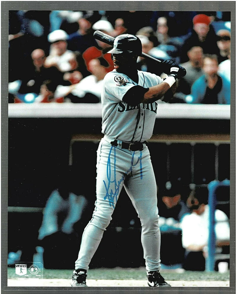 KEN GRIFFEY JR 1990s MARINERS 8X10 AUTO PHOTO SIGNED KEN GOLDIN SCORE BOARD COA Model
