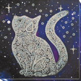 Kitten Star cat Bead Embroidery Kit ?C DIY Beaded Home Decor Wall Art Model