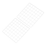14"x14" Wire Grid Panel 2 Pcs Wall Grid Decorative Board Photo Display White Model