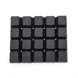 20 PCS OEM Profile Blank Black Keycap PBT Material 1U R4 For MX Switch Model