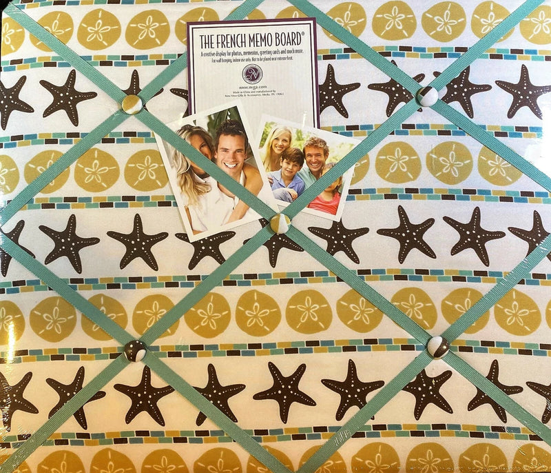 French Memo Board- Display For Photos, Cards, Mementos ,& More  Sea Shells Model