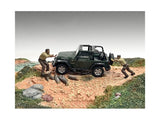 American Diorama AD43003 1/43 "4X4 Mechanics" 2 Piece Diecast Figure Model