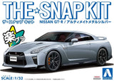 Aoshima 1/32 SNAP KIT #07-D Nissan GT-R (Ultimate Metal Silver) Model