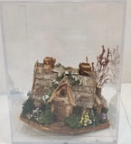 VTG OOAK 1:100 Woodland House In Display Case- artisan made Model