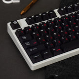 GMK WOB Red Cyrillic Keycaps 129 Keys PBT Dye-Sub Cherry Profile Mech Keyboard Model