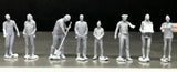 1:64 Scale Miniature People - Resin / unpainted - great for Dioramas #30 Figures Model