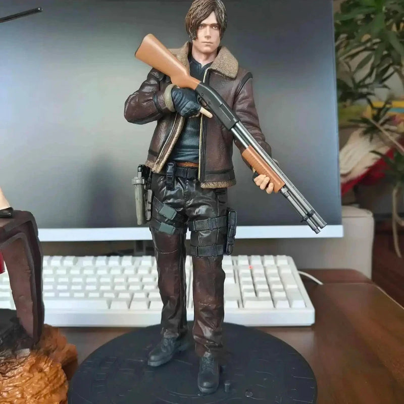 LEON S KENNEDY Resident Evil Video Game 30cm Figure Statue Collection Model Model
