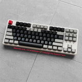 Dolch Black Doubleshot Shine Through Keycaps set for TKL 104 Mechanical Keyboard Model