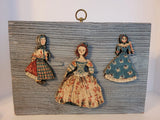 Board From a Barn From The 1840s Made Into a Multimedia Picture With Cloth Model