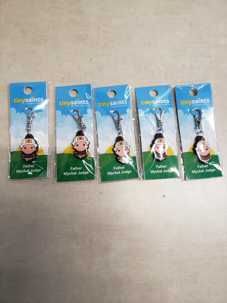 Lot of 5 Tiny Saints Charm Father Mychal Judge Charms