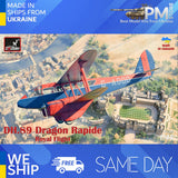 Armory AR-48012 1/48 DH.89 Dragon Rapide, Short-Haul Airliner Royal Flight Model