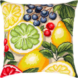 Tapestry Pillow Cover DIY kit "Fruity mood" Needlepoint kit Printed canvas V-508 Model