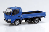 Aoshima Rakupla Snap Kit 1/32 Hino Dutro flatbed truck Blue Painted JP 17009 Model