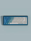 Blue White Bigpool Keycap Set Dye Subs PBT Cherry Profile keycaps For MX Keeb Model