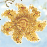 Golden Sun Beaded Cross Stitch Kit Mill Hill 2006 Spring Bouquet Model