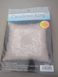 Candlewicking Embroidery Kit ~ Design Works Romance Patterned Pillow #DW3011 Model