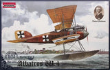 Albatros W4 Early 1916 WWI Plastic model German biplane scale 1/72 Roden 028 Model