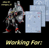 for HG Destroy Gundam SEED MA Mode Waterslide Decals Glow HD Model Stickers Model
