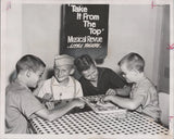 Vintage 1961 lost boys play board game Trade Fair Chicago 8x10 Press Phot Model