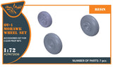 Wheels set for OV-1 A/B/C/D Mohawk aircraft scale 1/72 Clear Prop CPA72036 Model